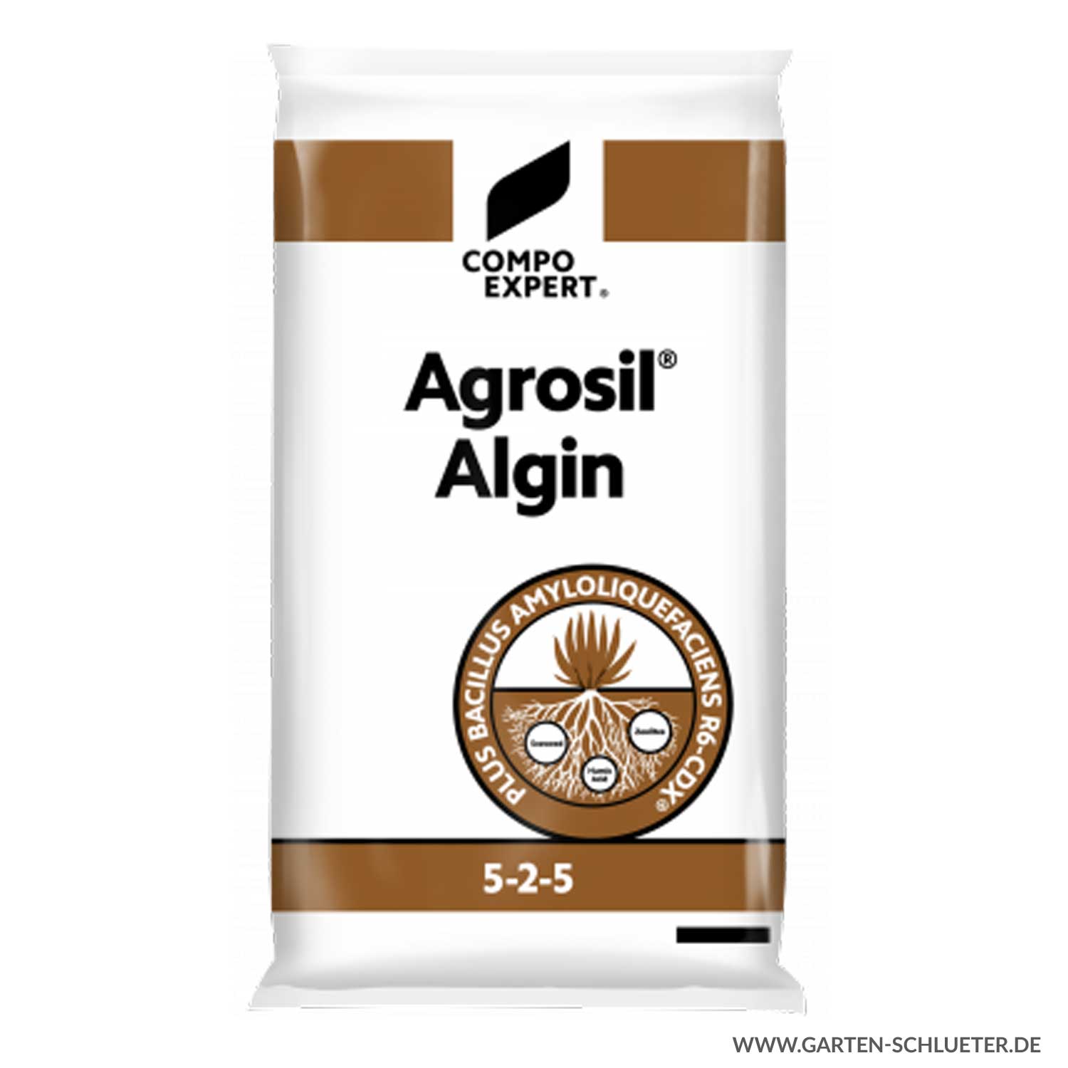 Spezialdünger und Bodenaktivator - Compo Expert® Agrosil® Algin 5-2-5 - 25 kg