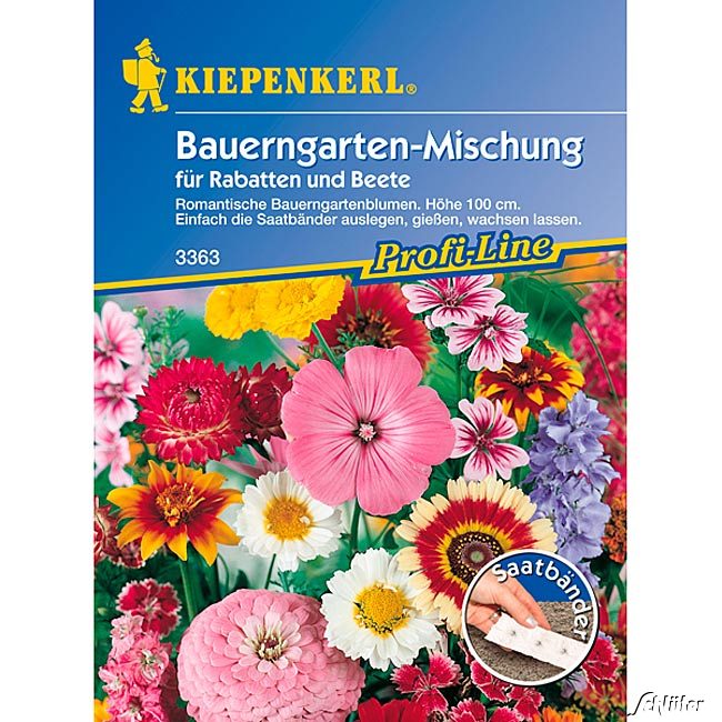 Blumenmischung 'Bauerngarten' - Saatband