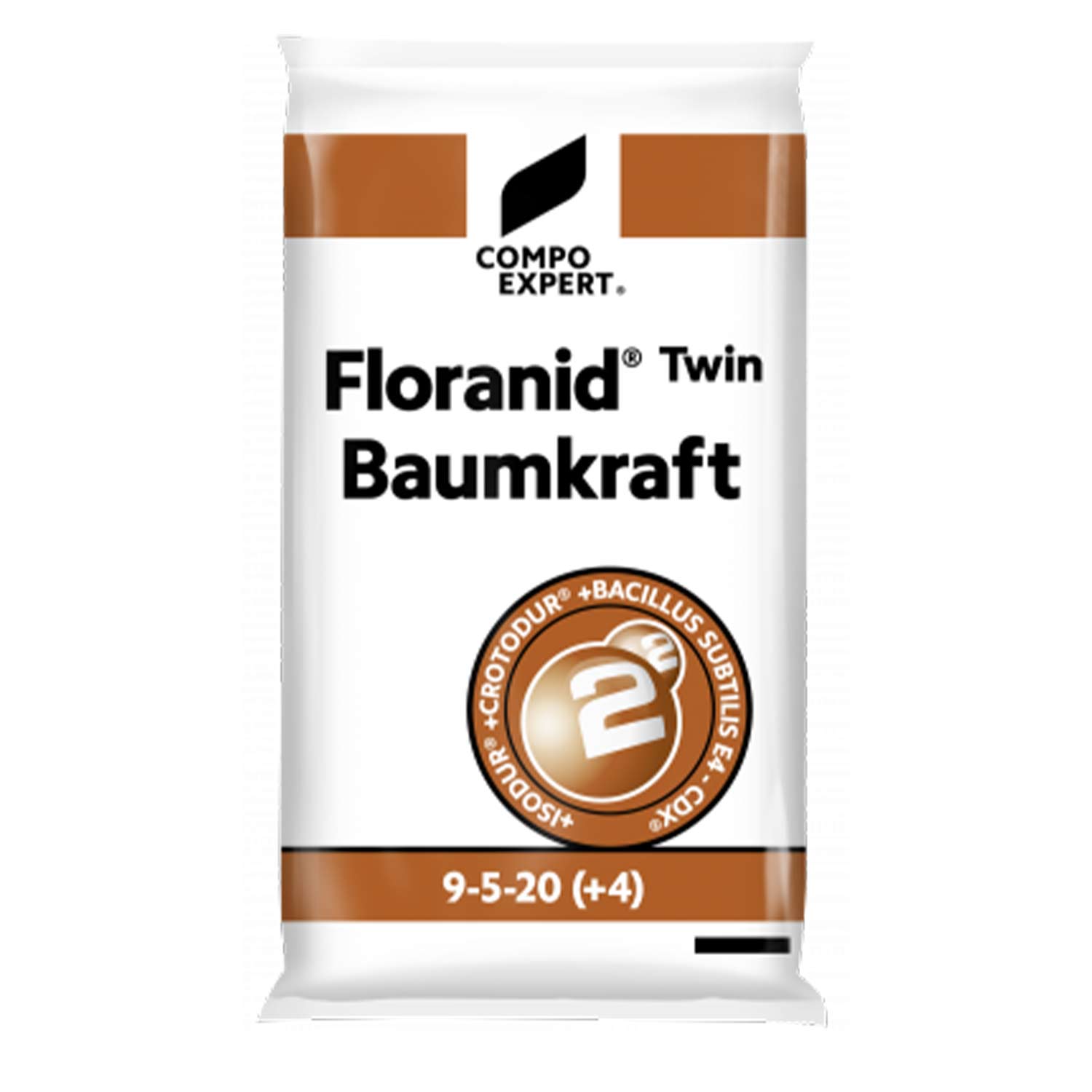 Langzeit Baum-Volldünger - Compo Expert® Floranid® Twin Baumkraft 9-5-20 (+4+9) +BS - 25 kg