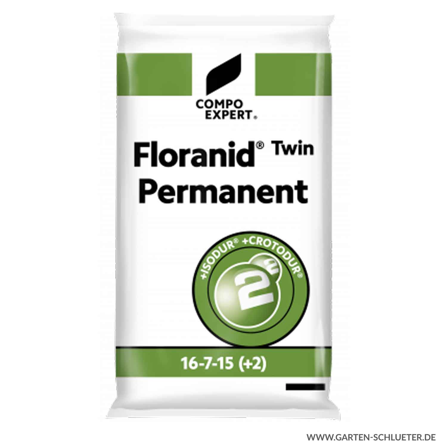 Langzeit-Volldünger - Compo Expert® Floranid® Twin Permanent 16-7-15 (+2) - 25 kg