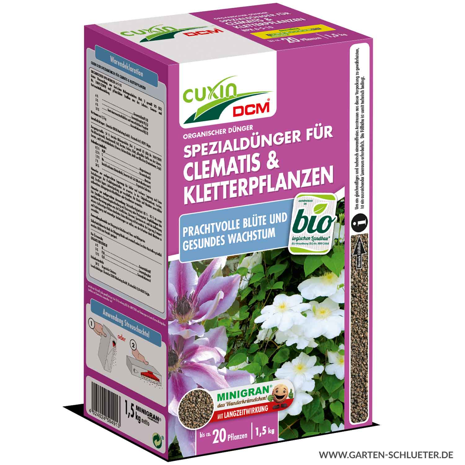 Clematis & Kletterpflanzen-Dünger - 1,5 kg