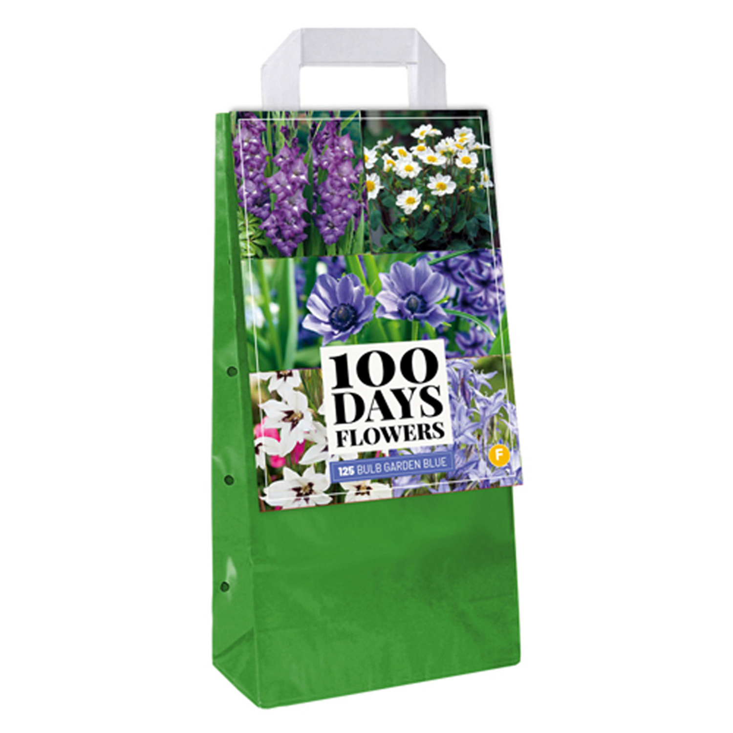 Sommerblumen-Mischung blau-weiß - 125 Stück - Bulb Garden Bag